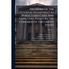 (英文圖書)Decisions Of The Interior Department In Public Land Cases And Land Laws Passed B... 平裝版, Nabu Press, 英文