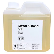 MW精油工坊 甜杏仁油 冷壓植物油, 1kg, 1個, 1L