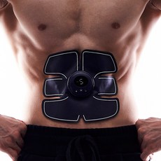 이지슬림 충전형 ems 저주파복근운동기 근육테이프 풀세트 뱃살 다이어트, 충전형복부운동기(본체+패드)