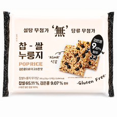 찹쌀 누룽지 무가당 맛있는 과자 스낵 간식, 12개, 24g
