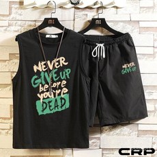 上衣/套裝背心套裝男坎肩T恤夏大碼休閒五分褲學生青少二件裝透氣純色套裝跑步健身運動服