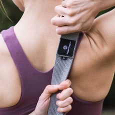 [HuggerMugger] 8피트 코튼 요가 스트랩, Multi-Stripe, 1개