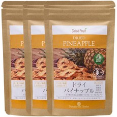 JAS 65g JAS Certified Organic Dried Pineapple 인정 태국산 유기 드라이 파인애플 3봉