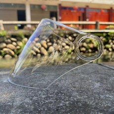 電動車摩托頭盔擋風鏡麵罩配件 高清耐磨防曬霧全遮擋通用, 3.2透明高清 長款