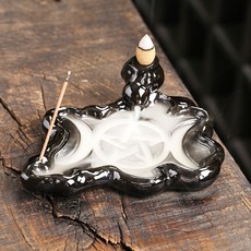 陶瓷煙倒流香爐 歐美宗教飾品工藝擺件, 宗教圖案