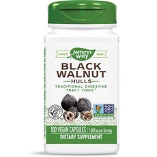 Nature's Way 然萃維 黑胡桃殼素食膠囊, 100顆, 1罐