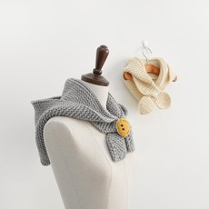 슬로우모먼츠 스마일 네키 바라클라바 뜨기 - 후드 넥워머 초보 손뜨개 패키지, 대, 베리베리, 1개