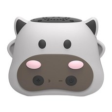 JINSERTA 휴대용 미니 만화 블루투스 스피커 미니 동물 귀여운 어린이 무선 스피커 내장 마이크 핸즈프리 통화 IP65 방수 TWS 스테레오 뮤직 박스 TF 카드 플레이어, Cow