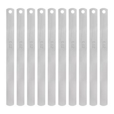 간극 게이지 정밀 측정 간격 측정기 하핑턴 10pcs Mn 스틸 필러 0.05mm 두께 150mm 길이 미터 갭 도구 단일 블레이드, 0.02mm, 10