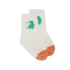 [AK플라자] [블루독베이비] (IV)다이노 하프 양말 46114-810-01, 아이보리, 14