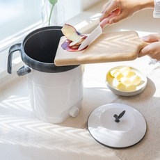 에코 밀폐형 음식물 쓰레기통 4.5L그레이