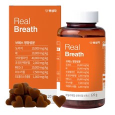 펫생각 리얼 브레스 반려견 강아지 기관지 영양제 협착증 기침 면역력 호흡기 켁켁거림 거위소리 120g, 1개(2개월분), 1박스, 호흡기/기관지