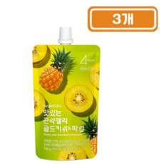 슈가로로)곤약젤리(골드키위&파인)150g, 150g, 3개