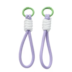 파라코드 꼰 우븐 키 체인 손목 로프 전화 케이스 분실 방지 스트랩 링 생존 도구 배낭 버클 12cm, 20 Color 23