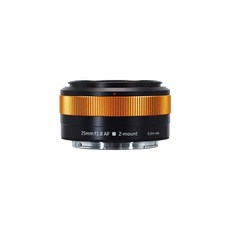 SGimage AF 25mm F1.8 카메라 렌즈 소니 E 후지 X 니콘 Z마운트 카메라용 APS-C 자동 초점 렌즈, 오렌지 Nikon Z-mount