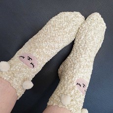 여성 기모 수면 양말 케이스 포함 1(개) 5651PN