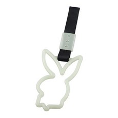 토끼 링 기차 버스 핸들 드리프트 애니메이션 자동차 수정 경고 나일론 스트랩, 1개, 4. Black luminous