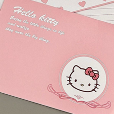 옐상 헬로키티 키티 편지지 3종, 키티 얼굴, 1팩