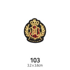 와펜 DIY 자수 패치 와펜모음 열부착식와펜, 4개, 와펜 패치 103번