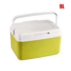소형 하드 쿨러 박스 차량용 냉장고 보온 보냉 아이스박스 보트 파티 바베큐용, 9L color, 9L Matcha color