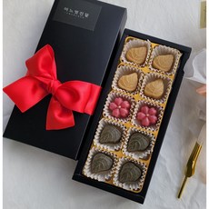 어느멋진달 [수제 한과 다식] 전통답례품 교수님 은사님선물 상견례 첫인사선물 할머니선물 외국인선물 스승의날 어버이날, 10구