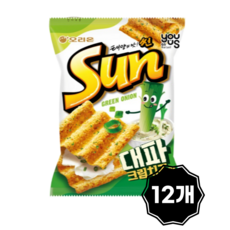 썬칩 대파크림치즈맛, 12개, 80g