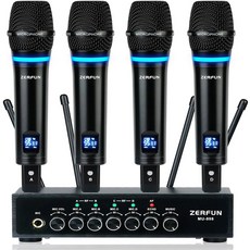 4채널 충전식 무선 마이크 시스템 노래방 노래 교회MU-898를 위한 에코 블루투스 VOL 채널 제어 기능을 갖춘 프로 UHF 메탈 핸드헬드 마이크MU-898, Rechargeable MU-898, Rechargeable MU-898