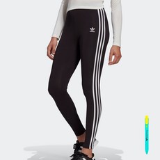 adidas 愛迪達 女款側邊條紋內搭褲