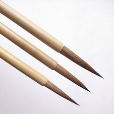 붓걸이붓발거치대 긴 족제비 헤어 페인팅 파인 라인 브러시 펜 작은 일반 스크립트 서예 그림 성경 복사 공예 용품, 1개