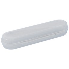 便攜式餐具收納盒：環保隨身餐具盒，適用於筷子、湯匙、刀叉等，兒童餐具收納盒, 透明色, 1個