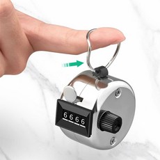 手動金屬計數器 4位數歸零計數器 人數統計 貨物清點, 1個, 手動金屬計數器,未達賣場低消不出貨, 如圖