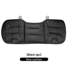 새로운 럭셔리 자동차 천공 통기성 모델 쿠션 부드러운 등받이 시트 커버 Hongqi HS5, 04 Black 1pc