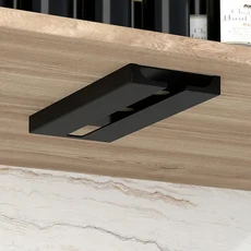 캐비닛 아래 주방 무료 펀칭 홀더 와인 유리 랙 다기능 분류 Stemware 유리 컵 교수형 홀더, 01 Black-1pcs