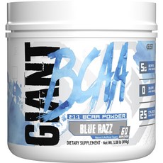 GIANT SPORTS 2:1:1BCAA補充粉 藍莓口味, 1個, 494g