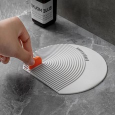 하수구 배수구 덮개 냄새 악취 방지 벌레차단 패드 욕실 커버 베란다 1개, 라인타입 그린