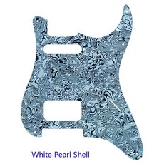 커스텀 기타 부품 미국멕시코 스크류 홀 스탠다드 픽가드 스크래치 플레이트, 색상: 4. White Pearl Shell, 1개