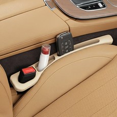 지니밸리 차량 틈새쿠션 틈새포켓 시트 틈새 포켓 1세트, 순정베이지, 2개