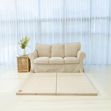 1+1 논슬립 4단 폴더매트 140x200x4cm 5colors, 크림화이트