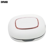 DFMEI 新款智能牙刷消毒器旅行家用便攜UVC紫外線消毒盒, 無LOGO, 乳白色(電鍍)