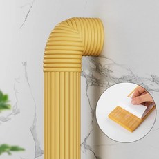 단열재 겨울 파이프 방지 장식 접착 동결 충돌 야외 2M 테이프 수도관 자체 스트립, 노란색, 1PCS