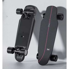 전동 스케이트보드 크루저 드라이브 4륜 휠 오프로드, 1개, 블랙/싱글 기본형 (8km)