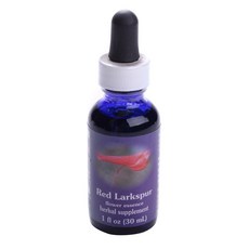 Flower Essence Services 紅色飛燕草花精華滴管, 30ml, 1瓶