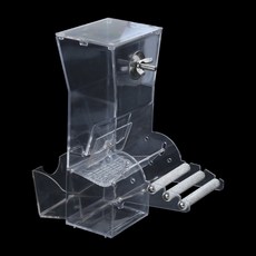 새장 카나리 핀치 잉꼬 핑트 새장 케이지 푸드 푸드 케이지를위한 조류 푸드 그릇 음식 디스펜서 케이지, 하얀색, M, 1개