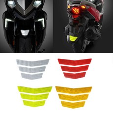 발통마켓 오토바이 반사스티커 야간 안전 차량용 자전거 배달통, 레드, 1개