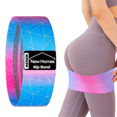 뉴홈즈 힙업 루프밴드 홈트 스쿼트 힙밴드, 중(90파운드), 1개