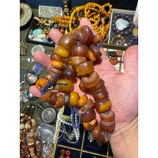 古一齋 老琥珀 老蜜蠟 項鍊, 1個