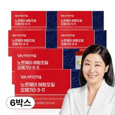 비타민마을 노르웨이 Epax원료 rTG 알티지 헤링오일 오메가3-9-11, 6개, 30정
