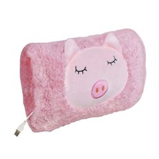 松井 萌趣USB充電式暖身寶 - 暖手寶 隨行保暖, 1個, 粉紅豬