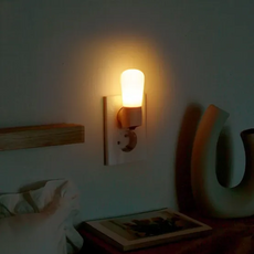 (M) 룸인커머스 LED 콘센트형 취침등 무드등 수유등 (에그 전구색), 단품