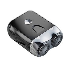 전기 무선 면도기 충전식 남자 더블 정리 초슬림 이탈리아 스 블루 코털 여행 무선면도기, 합금 면도기 블랙